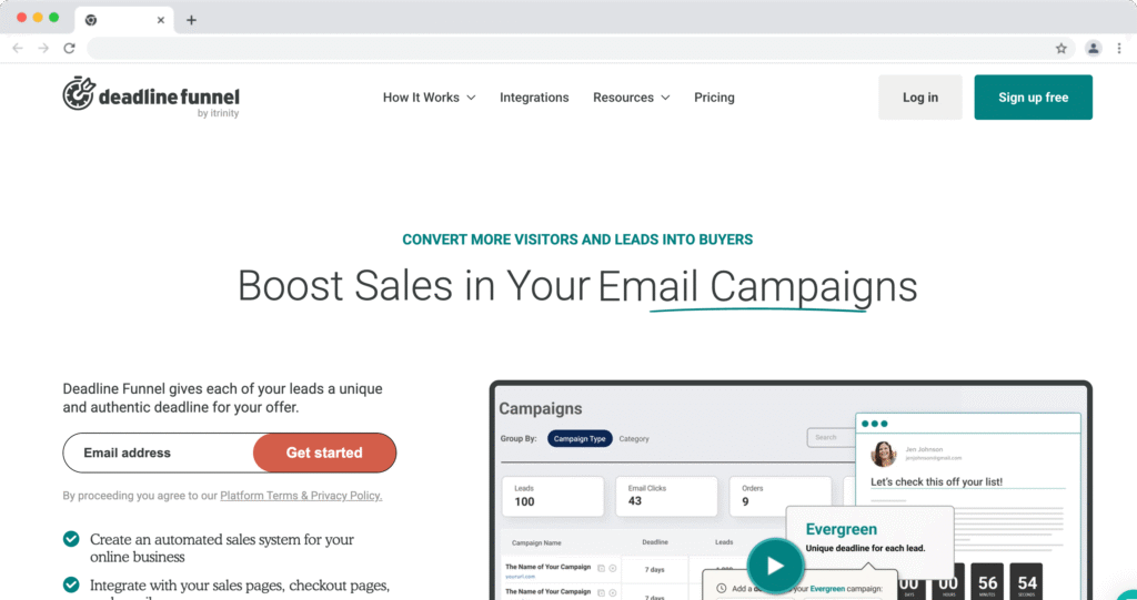 deadline funnel official website